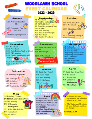 Woodlawn Calendar